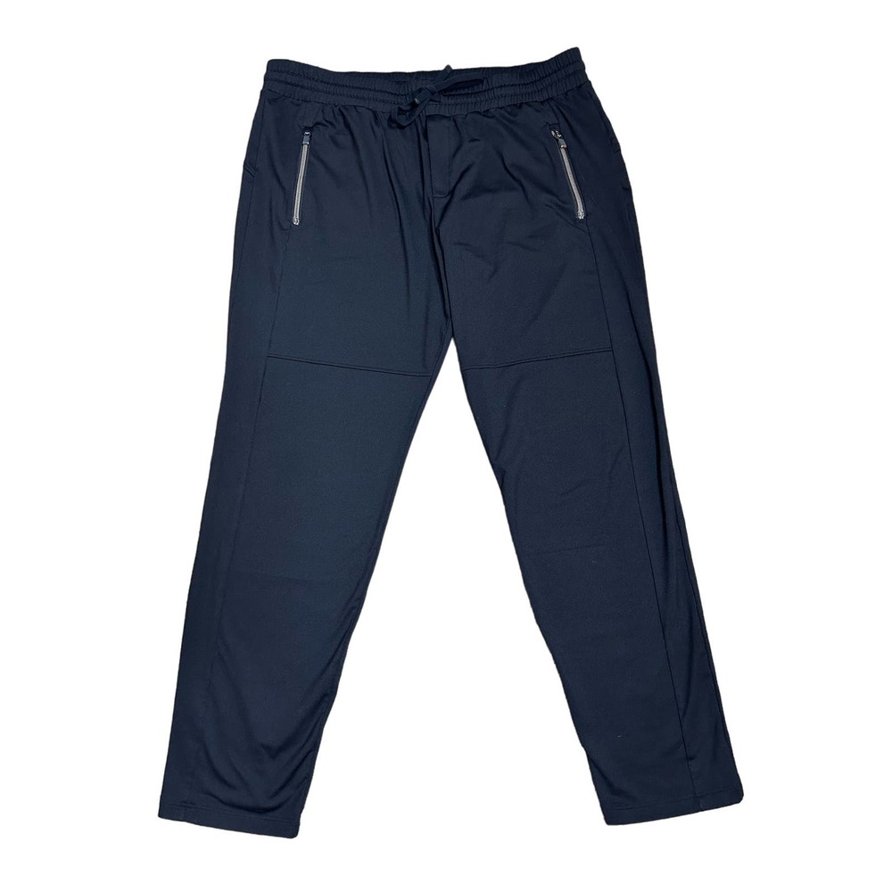 Athleta Jogger Hiking Pant Black Zipper Pockets Stretch Straight Leg Size L